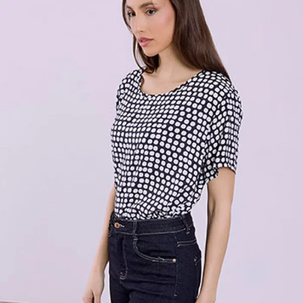 Μπλούζα με πουά SQ7616.4058+4