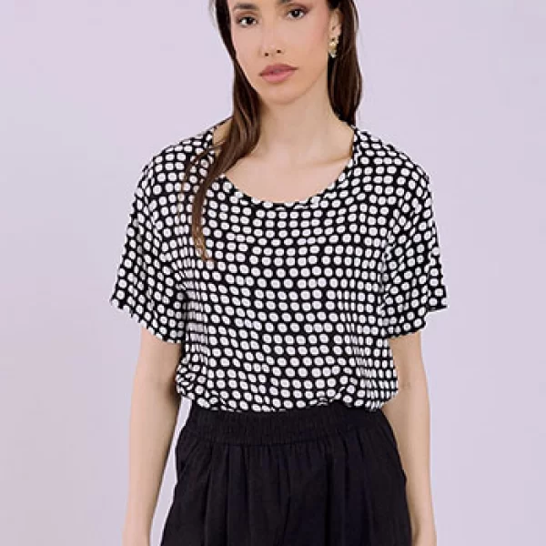 Μπλούζα με πουά SQ7616.4058+2