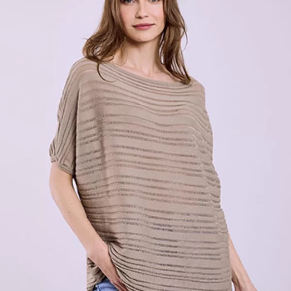 Μπλούζα με διάτρητες ρίγες SQ7880.4711+4