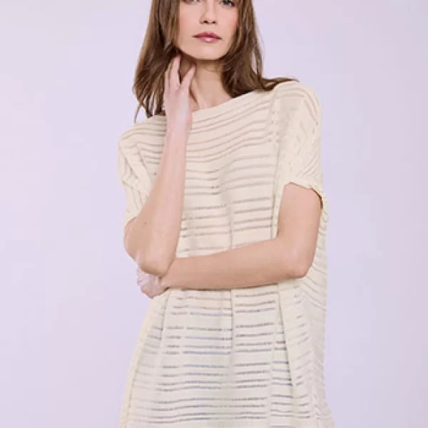 Μπλούζα με διάτρητες ρίγες SQ7880.4711+3