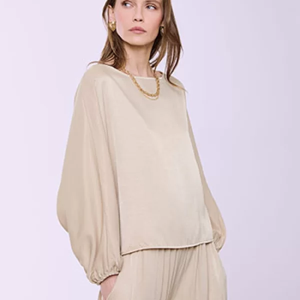 Celestino Μπλούζα σατέν SQ7732.4224+2