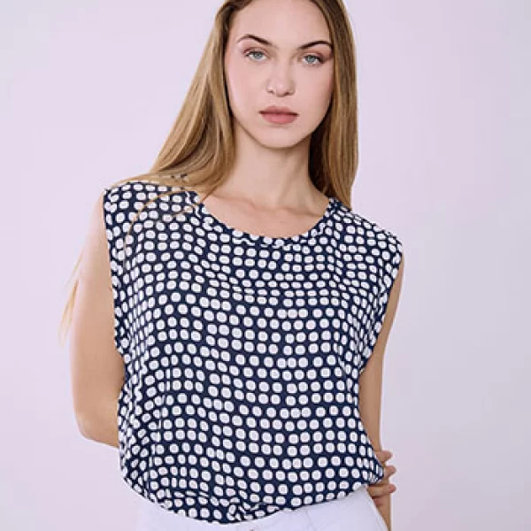 Μπλούζα με πουά SQ7616.4059+2