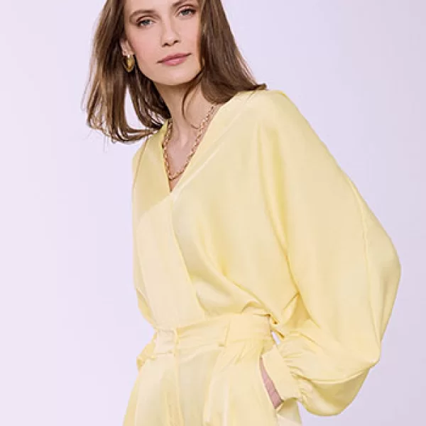 Μπλούζα σατέν με πιέτα SQ7880.4006+3