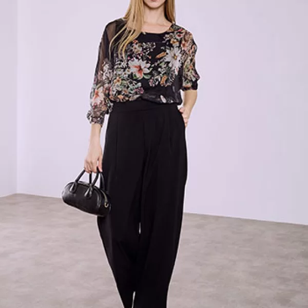 Παντελόνα με πιέτες SQ8011.1181+1