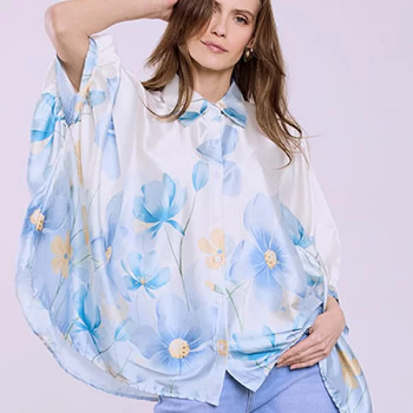 Πουκαμίσα oversized floral SQ7569.3195+2