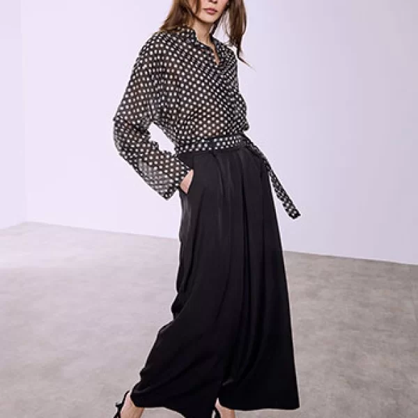 Παντελόνα με πουά ζώνη SQ7702.1711+1