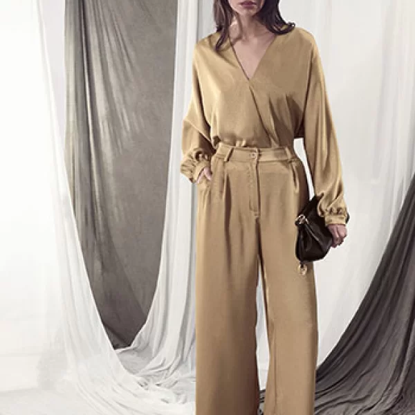 Μπλούζα σατέν με πιέτα SQ7880.4006+2