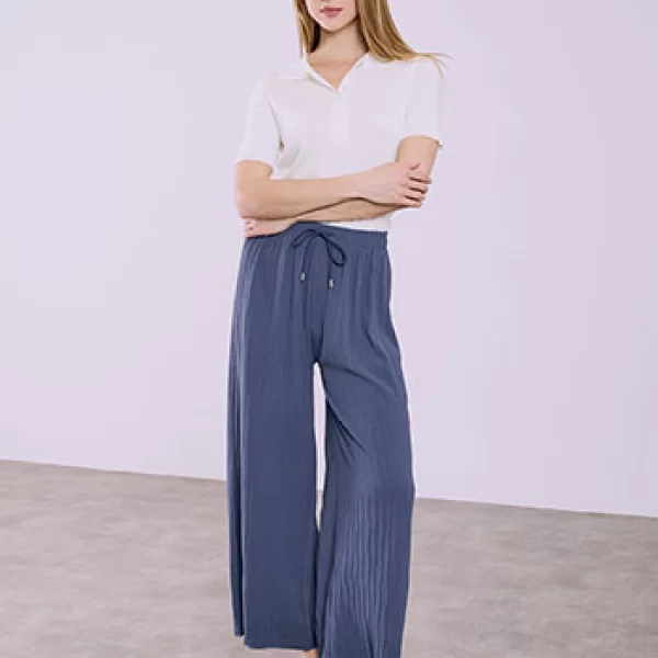 Παντελόνα με πλισέ λεπτομέρειες SQ1430.1458+8