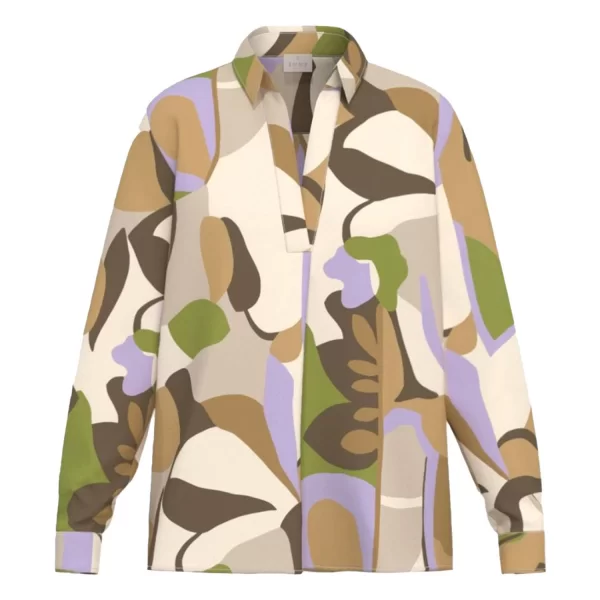 MARELLA EMME ΜΠΛΟΥΖΑ EMMPONTILE ΕΜΠΡΙΜΕ V-NECK ΠΟΛΥΧΡΩΜΟ