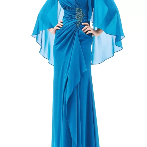 ALLURE EVENING ΦΟΡΕΜΑ MAXI ΝΤΡΑΠΕ ΑΝΟΙΓΜΑ ΚΑΤΩ ΠΕΤΡΟΛ