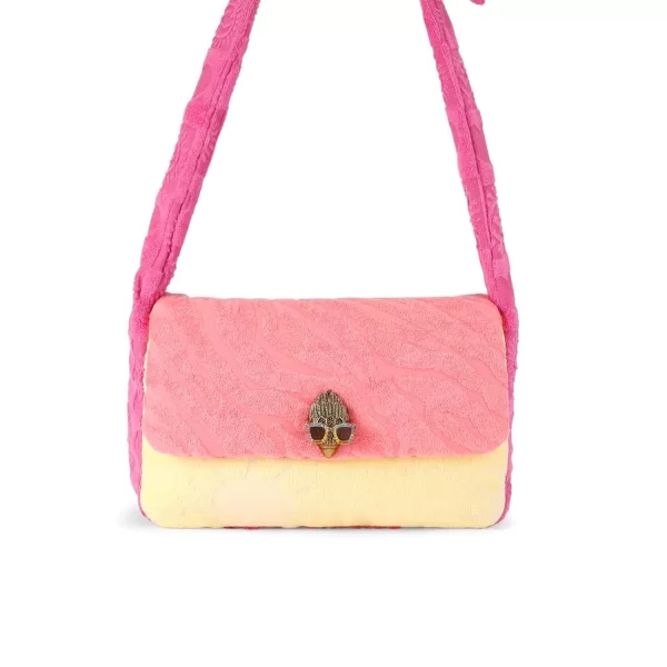 KURT GEIGER ΤΣΑΝΤΑ ΩΜΟΥ ΚENSINGTON KNOT SHOULDER ΑΝΑΓΛΥΦΑ ΣΧΕΔΙΑ LOGO ΠΟΛΥΧΡΩΜΟ