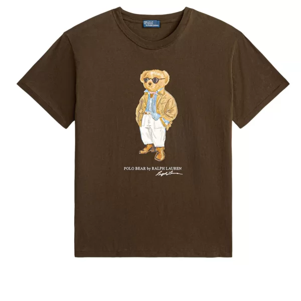 RALPH LAUREN T-SHIRT CLASSICS FRN BR TEE LOGO ΚΑΦΕ