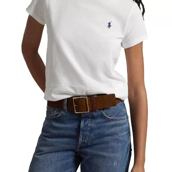 RALPH LAUREN T-SHIRT W BSR LOGO ΛΕΥΚΟ