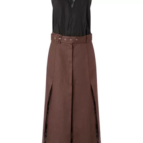 PINKO ΦΟΡΕΜΑ ISOLDA DRESS ΜΑΥΡΟ - ΚΑΦΕ