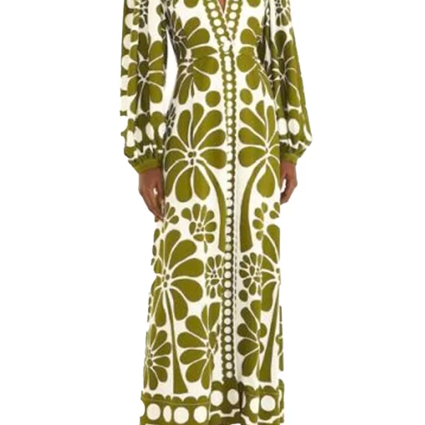 FARM RIO ΦΟΡΕΜΑ ΜΑΧΙ PALERMO GREEN ΚΟΥΜΠΙΑ ΕΚΡΟΥ-ΧΑΚΙ