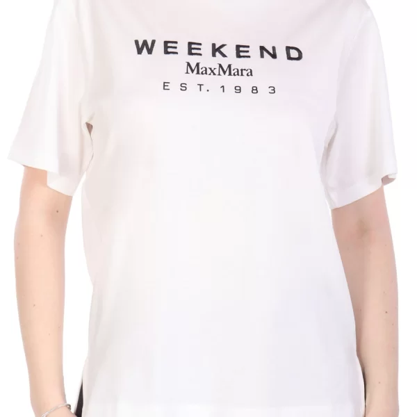 MAX MARA WEEKEND T-SHIRT CABINA LOGO ΛΕΥΚΟ