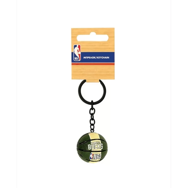 Μπρελόκ 3D μπάλα Milwaukee Bucks
