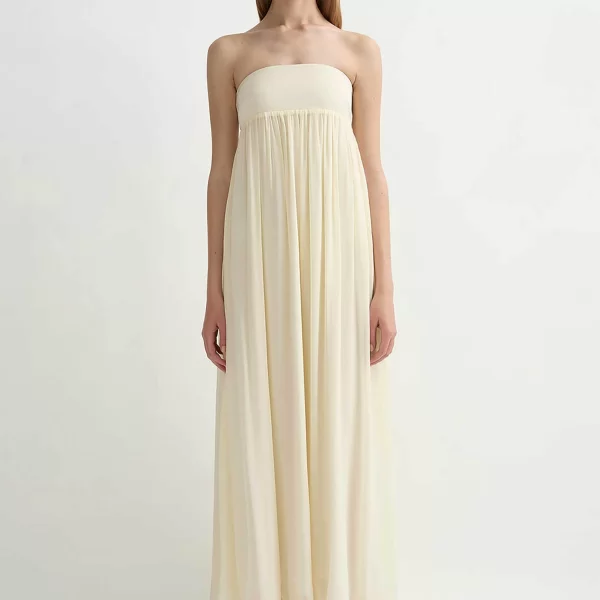Posse γυναικείο maxi φόρεμα strapless 