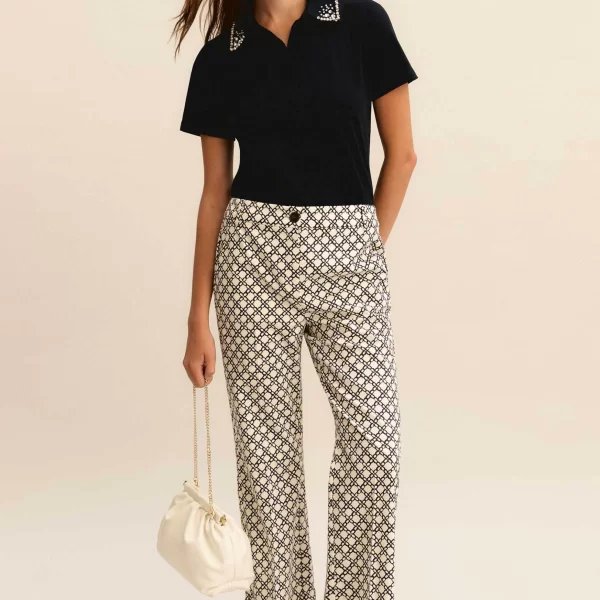 Emme by Marella γυναικείο παντελόνι μονόχρωμο 