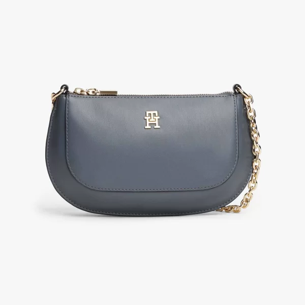 Tommy Hilfiger γυναικείο τσαντάκι ώμου/crossbody με αλυσίδα και μεταλλικό μονόγραμμα 