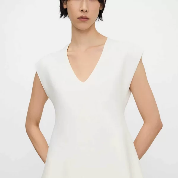 Adolfo Domínguez γυναικείo πλεκτό τοπ αμάνικο - 253091358 Εκρού