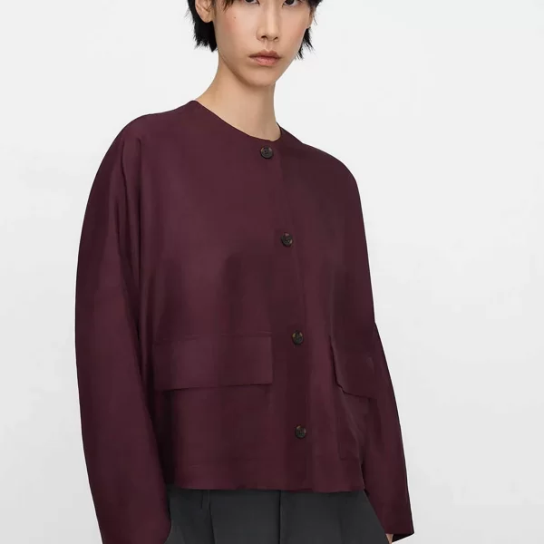 Adolfo Domínguez γυναικείο πουκάμισο μονόχρωμο - 221032335 Μοβ