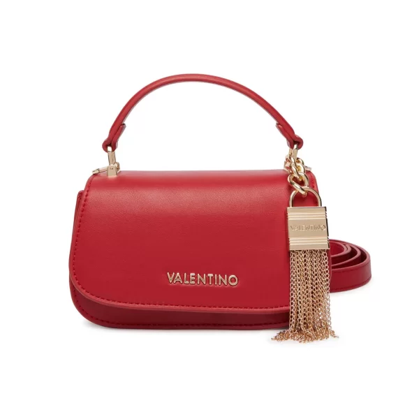 Valentino γυναικεία τσάντα χειρός με μεταλλικό λογότυπο 