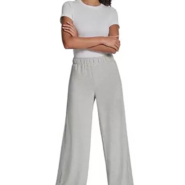 DKNY γυναικείο παντελόνι φόρμας μονόχρωμο - DJ6P3115 Γκρι