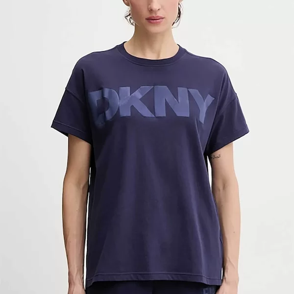 DKNY γυναικείο T-shirt με ανάγλυφο λογότυπο - DP6T1534 Σκούρο Μπλε