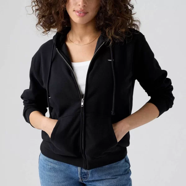 Levi's® γυναικεία ζακέτα φούτερ με κουκούλα και λογότυπο Standard Fit 