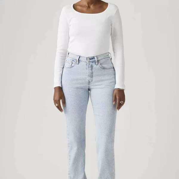 Levi's® γυναικείο ψηλόμεσο τζιν παντελόνι πεντάτσεπο Straight Fit 