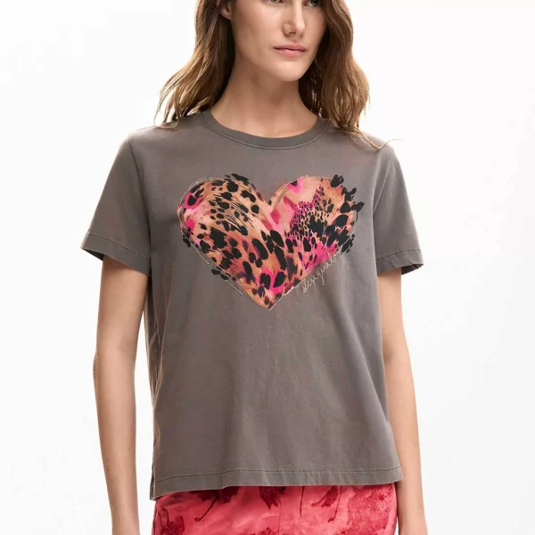 DESIGUAL Desigual γυναικείο T-shirt με print Regular Fit 