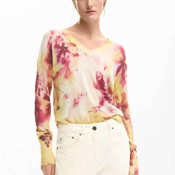 Desigual γυναικεία μπλούζα με floral print Regular Fit 