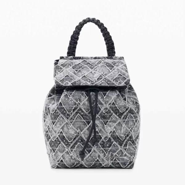 Desigual γυναικείο denim backpack με all-over print 