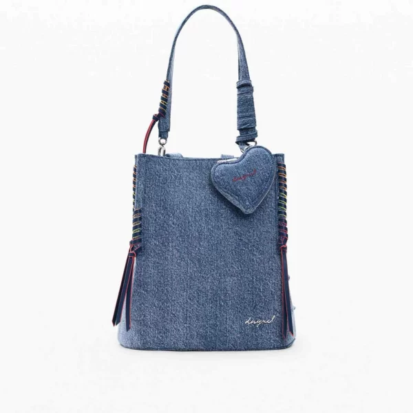 Desigual γυναικείο denim backpack με λογότυπο 