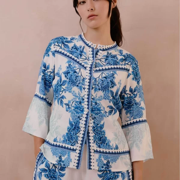 Raishma γυναικεία μπλούζα με floral print 