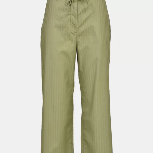 Gant γυναικείο παντελόνι cropped με ρίγες ton sur ton - 4150130 Λαδί