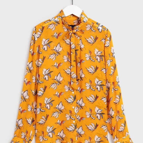 Gant γυναικείο πουκάμισο με floral print - 4320102 Κίτρινο