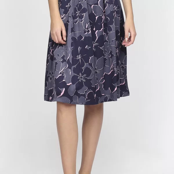 Gant γυναικεία φούστα με floral σχέδιο - 4400015 Μπλε Σκούρο