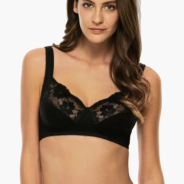 Lovable γυναικείο σουτιέν με δαντέλα ''Exuberance'' cup C - LOV-14078C Μαύρο