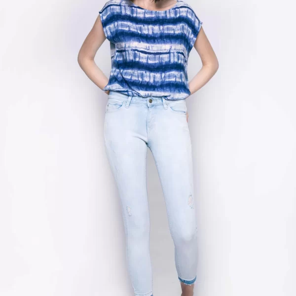 Γυναικείο παντελόνι Esprit - 057EE1B015 Μπλε Ανοιχτό