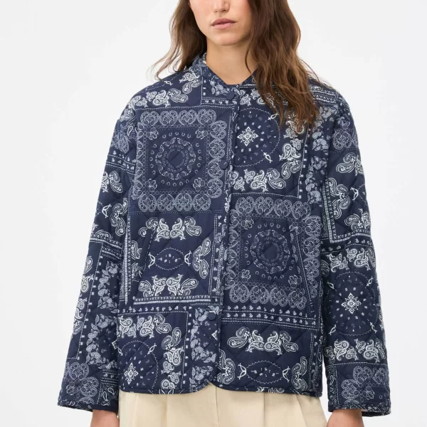 iBlues γυναικείο jacket καπιτονέ με all-over print 