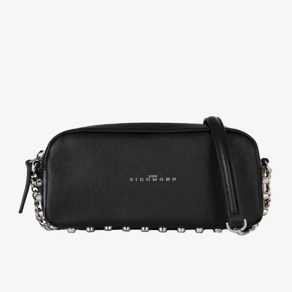 John Richmond γυναικεία δερμάτινη τσάντα ώμου με αλυσίδα 