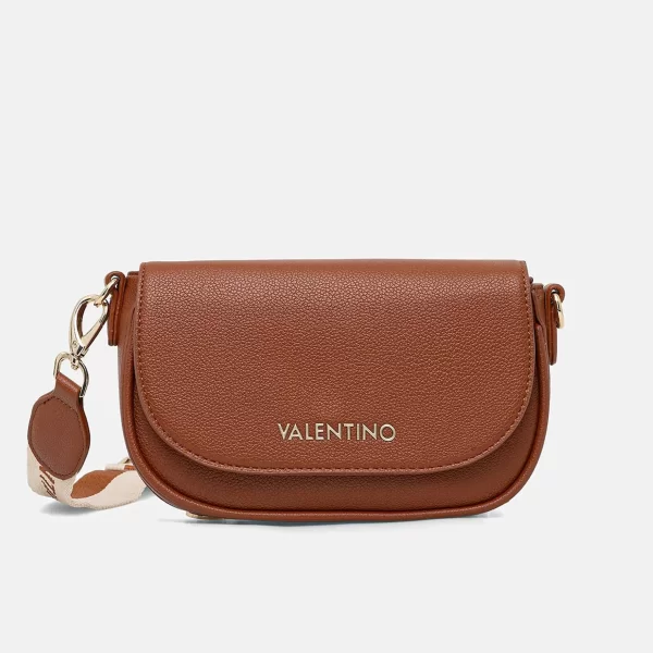 Valentino γυναικεία τσάντα crossbody με μεταλλικό λογότυπο 
