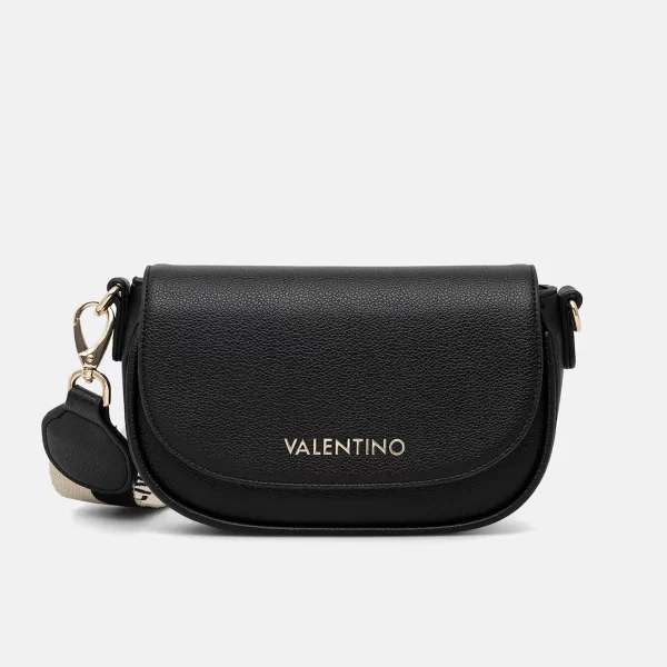 Valentino γυναικεία τσάντα crossbody με μεταλλικό λογότυπο 