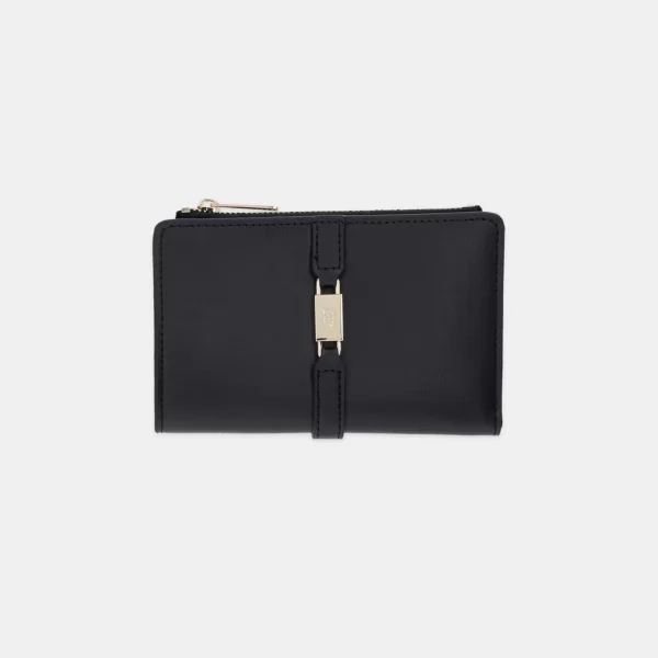 Tommy Hilfiger γυναικείο πορτοφόλι με μεταλλικό μονόγραμμα - AW0AW18134 Μαύρο