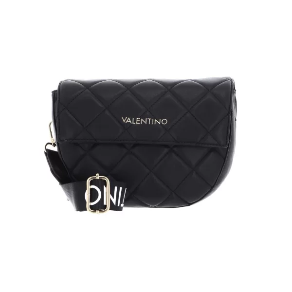 Valentino γυναικεία τσάντα ώμου/crossbody με μεταλλικό λογότυπο 