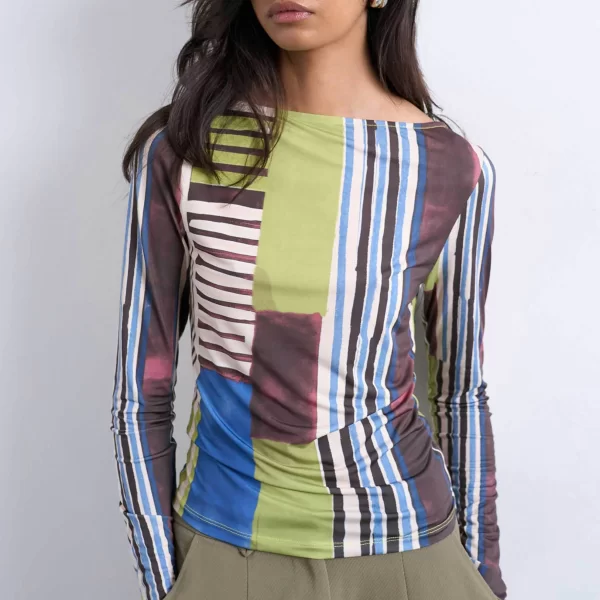 Topshop γυναικεία μπλούζα με ρίγες 