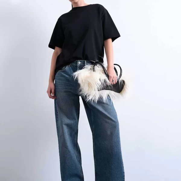 Topshop γυναικείο T-shirt μονόχρωμο 