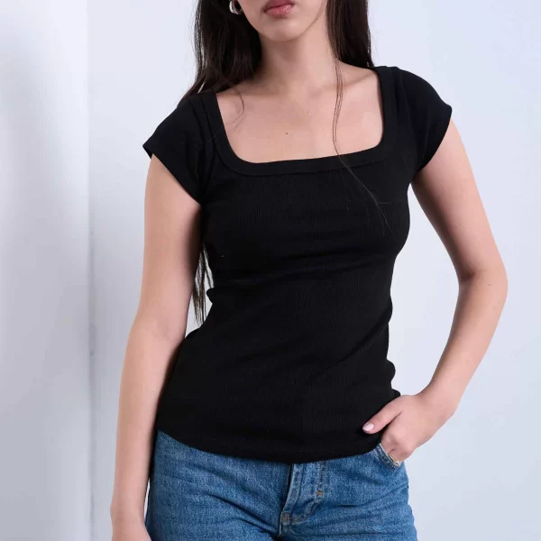 Topshop γυναικεία μπλούζα με καρέ λαιμόκοψη 